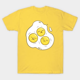 3 person scrambled eggs T-Shirt